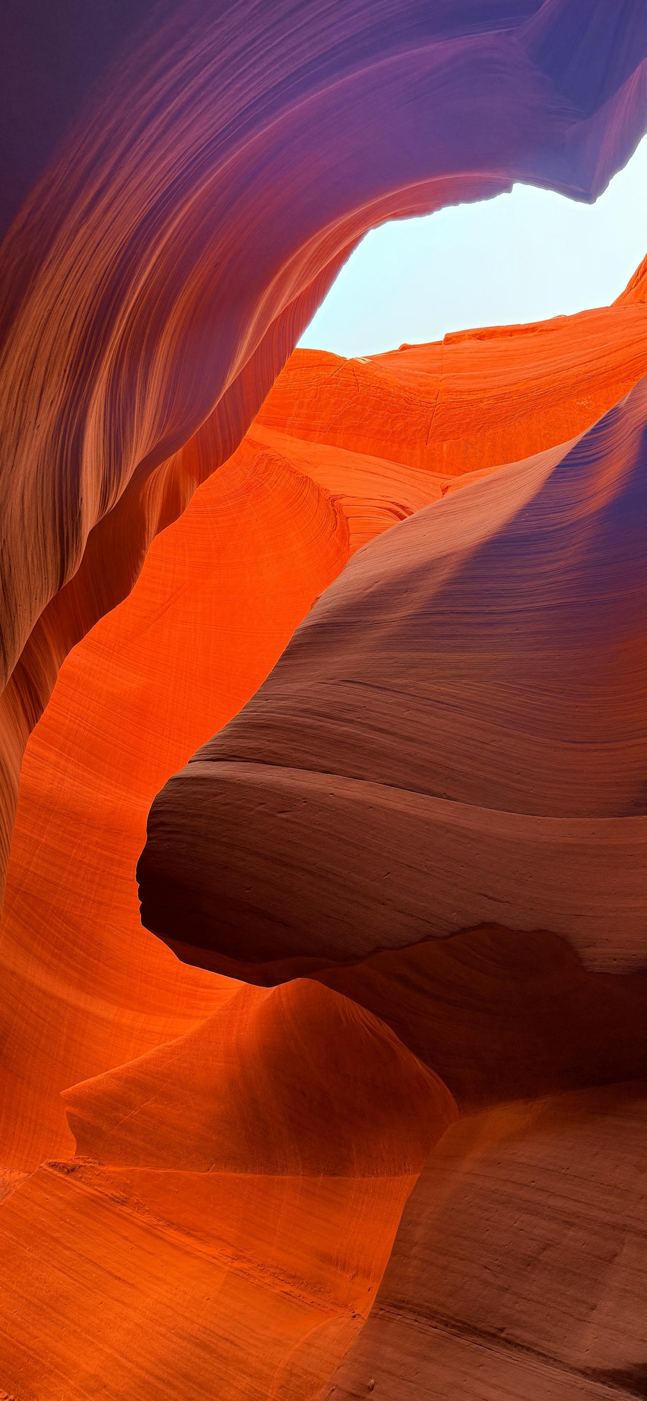 orange and red slot canyon iPhone Wallpaper